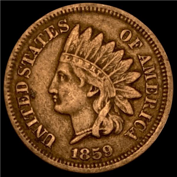 1859 Indian Head Cent ABOUT UNCIRCULATED