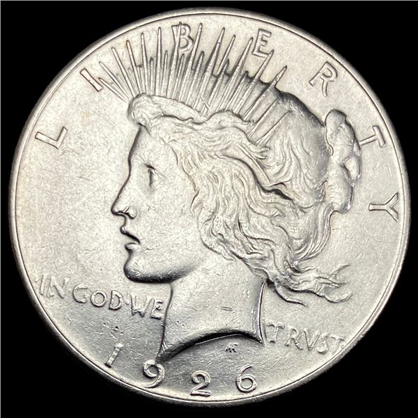 1926-S Silver Peace Dollar CHOICE AU
