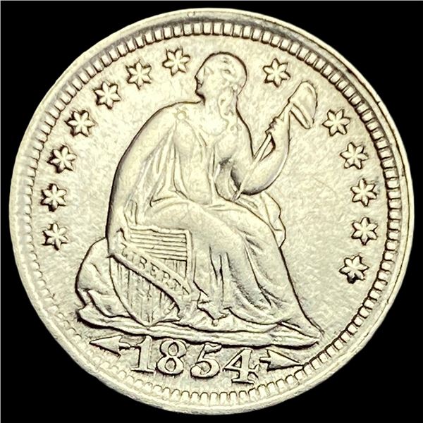 1854 Seated Liberty Half Dime CLOSELY UNCIRCULATED