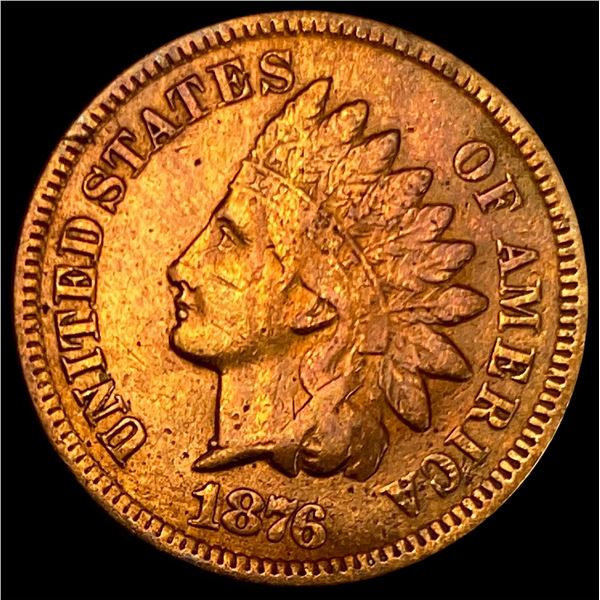 1876 Indian Head Cent NEARLY UNCIRCULATED