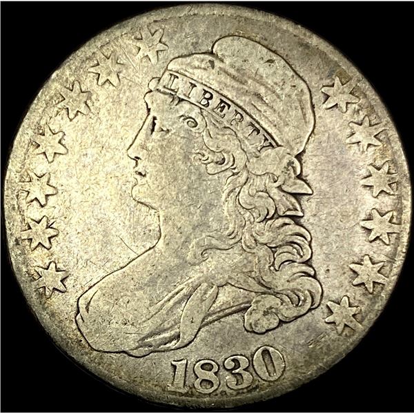 1830 Capped Bust Half Dollar LIGHTLY  CIRCULATED