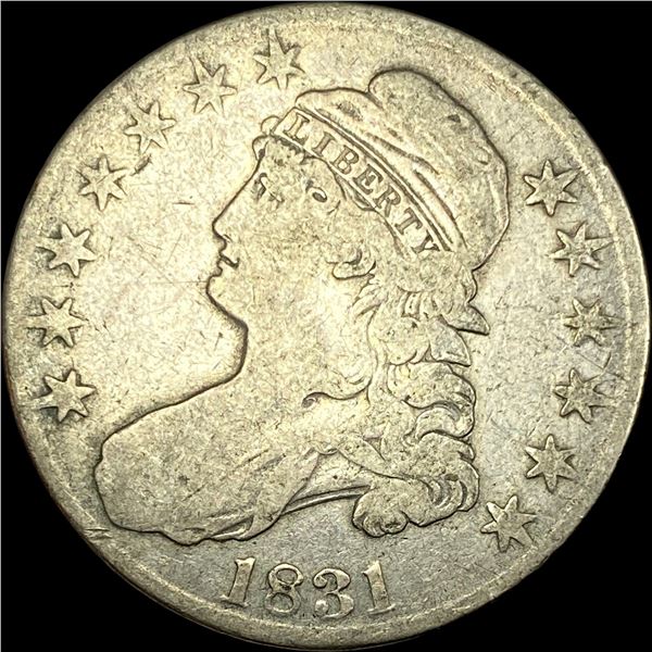 1831 Capped Bust Half Dollar LIGHTLY  CIRCULATED