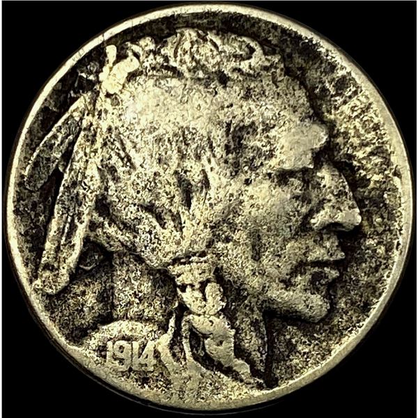1914-D Buffalo Nickel NICELY CIRCULATED