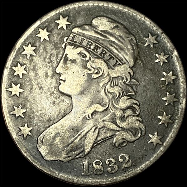 1832 Silver Capped Bust Half Dollar LIGHTLY  CIRCULATED