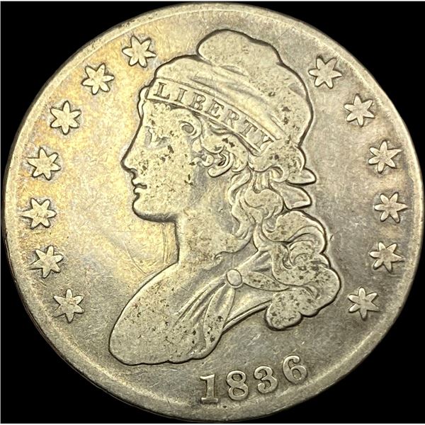 1836 Capped Bust Half Dollar LIGHTLY  CIRCULATED