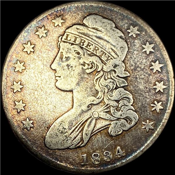1834 Capped Bust Half Dollar LIGHTLY  CIRCULATED