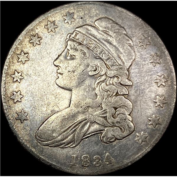 1834 Capped Bust Half Dollar LIGHTLY  CIRCULATED