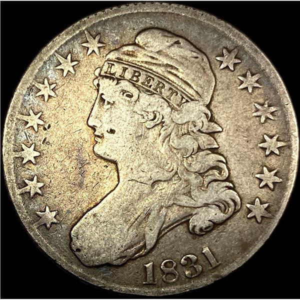 1831 Silver Capped Bust Half Dollar LIGHTLY  CIRCULATED