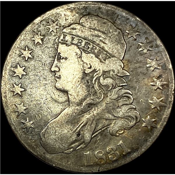 1831 Capped Bust Half Dollar LIGHTLY  CIRCULATED