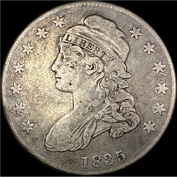 1835 Capped Bust Half Dollar LIGHTLY  CIRCULATED