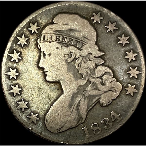 1834 Capped Bust Half Dollar LIGHTLY  CIRCULATED