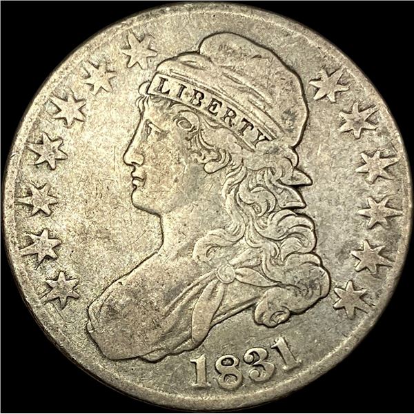 1831 Capped Bust Half Dollar LIGHTLY  CIRCULATED