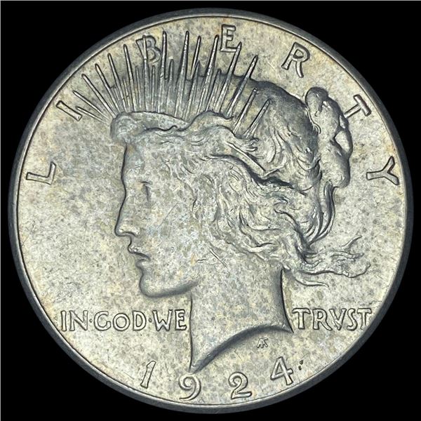 1924-S Silver Peace Dollar CLOSELY  UNCIRCULATED
