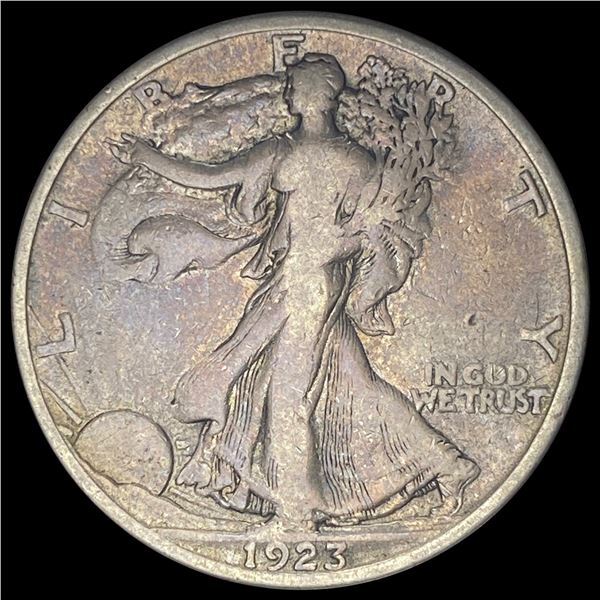 1923-S Silver Walking Liberty Half Dollar  NICELY CIRCULATED