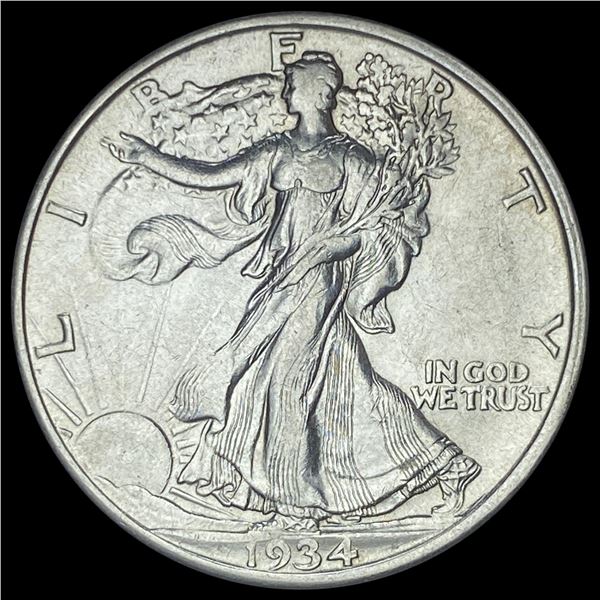 1934-D Walking Liberty Half Dollar CLOSELY  UNCIRCULATED