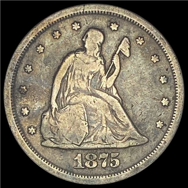 1875-S Silver Twenty Cent Piece NICELY  CIRCULATED