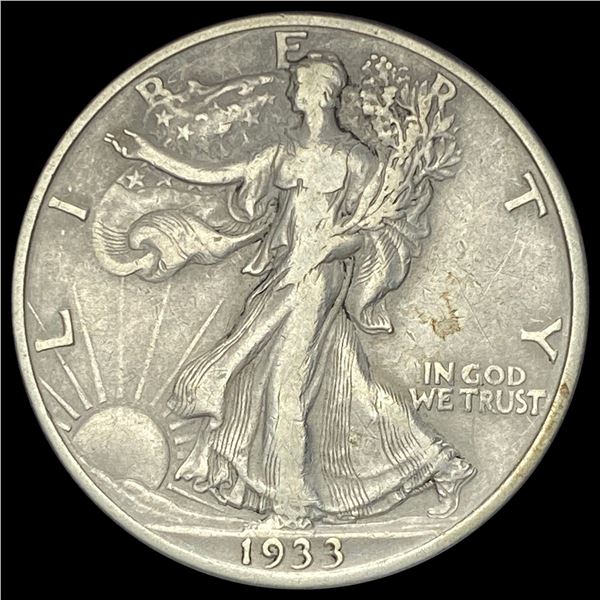 1933-S Walking Liberty Half Dollar CLOSE UNC