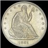 Image 1 : 1861 Silver Half Dollar CLOSELY UNCIRCULATED