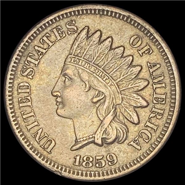1859 Copper-Nickel Indian Head Cent CLOSELY  UNCIRCULATED