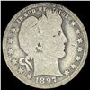 Image 1 : 1897-O Silver Barber Quarter NICELY  CIRCULATED