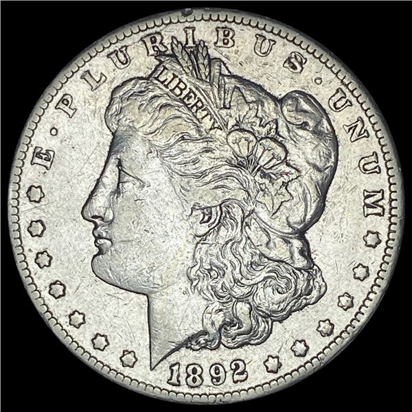 1892-CC Silver Morgan Dollar NEARLY  UNCIRCULATED