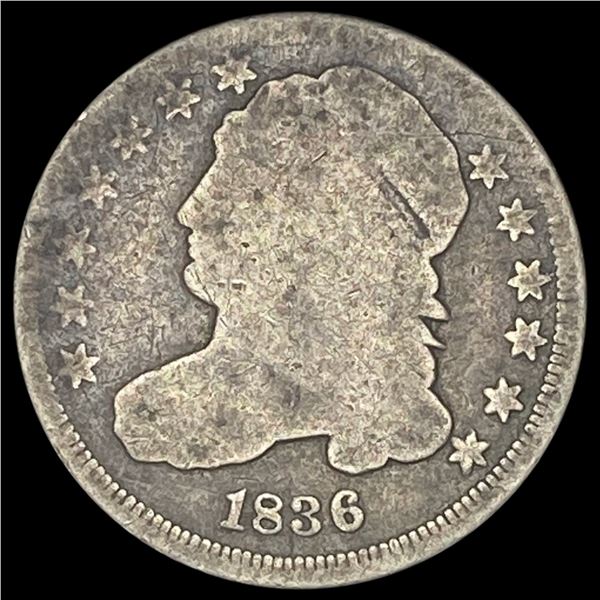 1836 Capped Bust Dime NICELY CIRCULATED