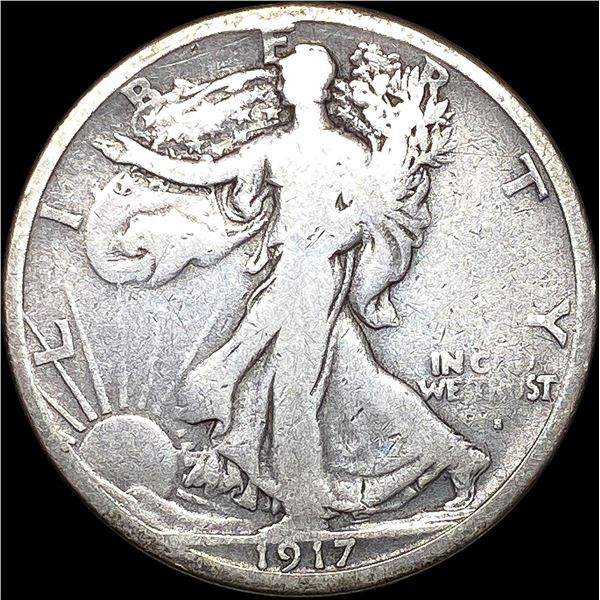 1917-S Walking Liberty Half Dollar NICELY  CIRCULATED
