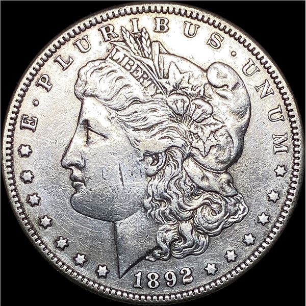 1892-S Silver Morgan Dollar NEARLY  UNCIRCULATED
