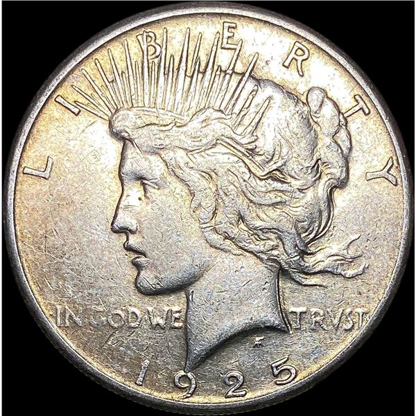1925-S Silver Peace Dollar NEARLY  UNCIRCULATED
