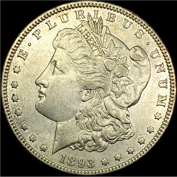 1893 Silver Morgan Dollar CLOSELY  UNCIRCULATED