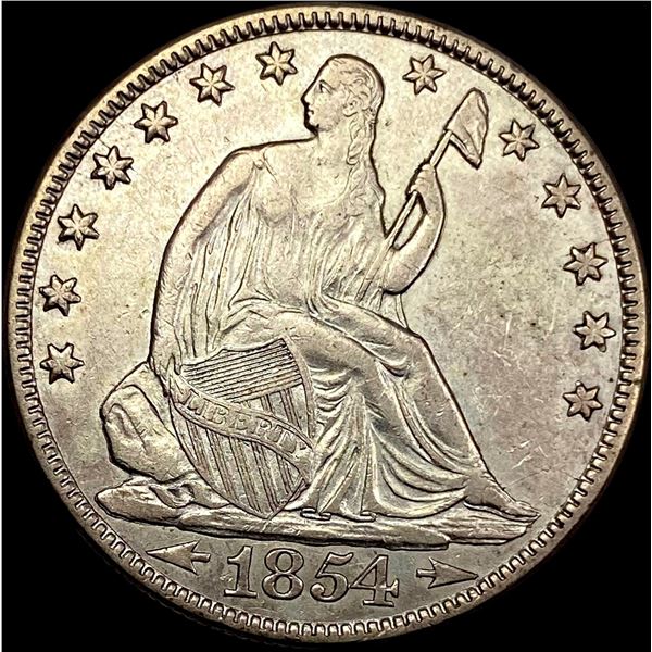 1854-O Arrows Seated Liberty Half Dollar  CLOSELY UNCIRCULATED