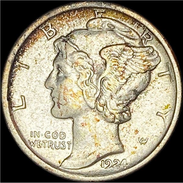 1924-D Silver Mercury Dime CLOSELY  UNCIRCULATED
