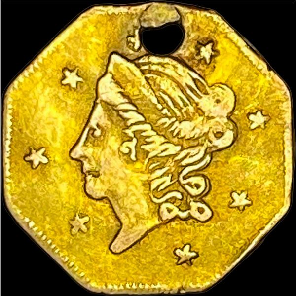 1871 Gold 1/2 Dollar California Fractional  HIGH GRADE