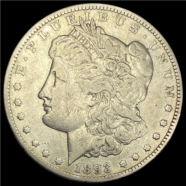 1893 Silver Morgan Dollar ABOUT UNCIRCULATED