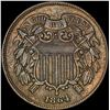 Image 1 : 1864 Bronze Two-Cent Piece NEARLY  UNCIRCULATED