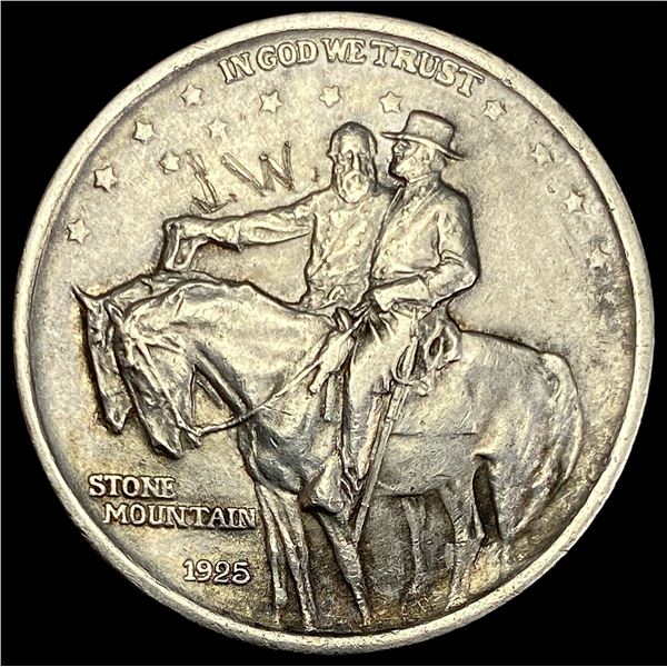 1925 Silver Stone Mountain Half Dollar HIGH  GRADE