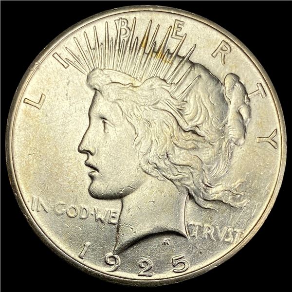 1925-S Silver Peace Dollar CLOSELY  UNCIRCULATED