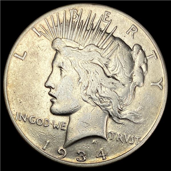 1934-S Silver Peace Dollar LIGHTLY CIRCULATED