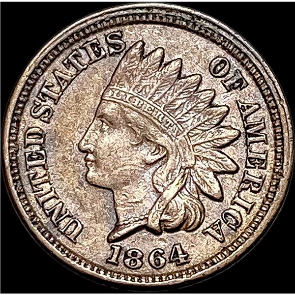 1864 Copper-Nickel Indian Head Cent CLOSELY  UNCIRCULATED