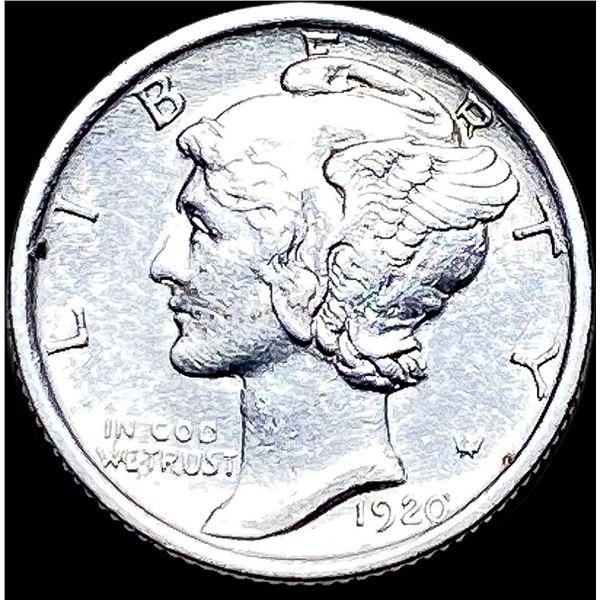 1920-S Silver Mercury Dime CLOSE UNC