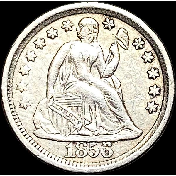 1856 Seated Liberty Dime NEARLY UNCIRCULATED