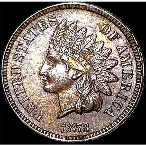 1873 Indian Head Cent CLOSELY UNCIRCULATED