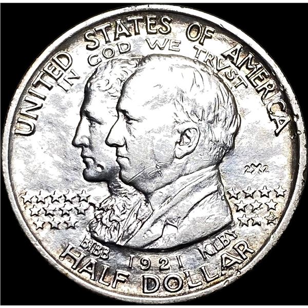 1921 Silver Half Dollar Alabama Centennial  CLOSELY UNCIRCULATED