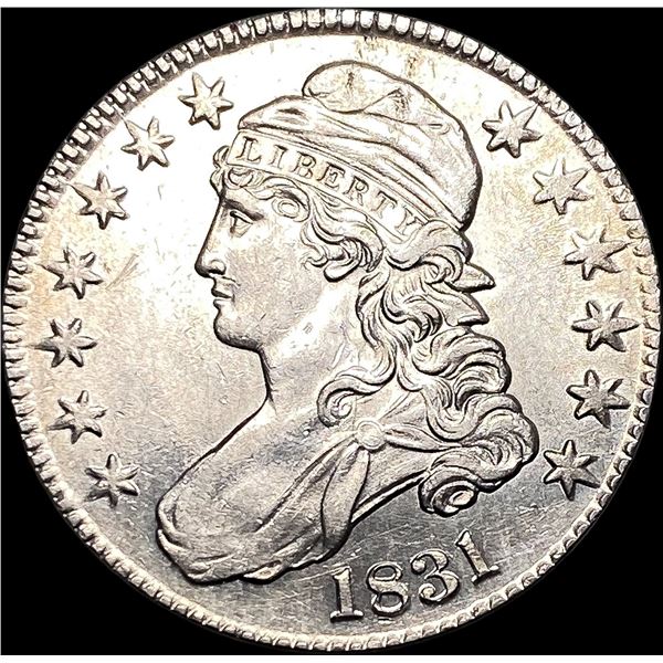 1831 Capped Bust Half Dollar CLOSELY  UNCIRCULATED