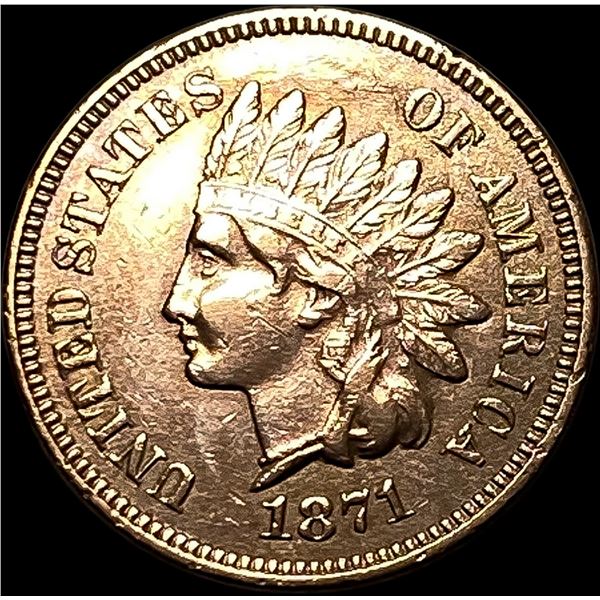 1871 Indian Head Cent CLOSELY UNCIRCULATED