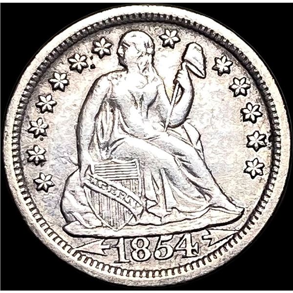 1854 Seated Liberty Dime CLOSELY UNCIRCULATED