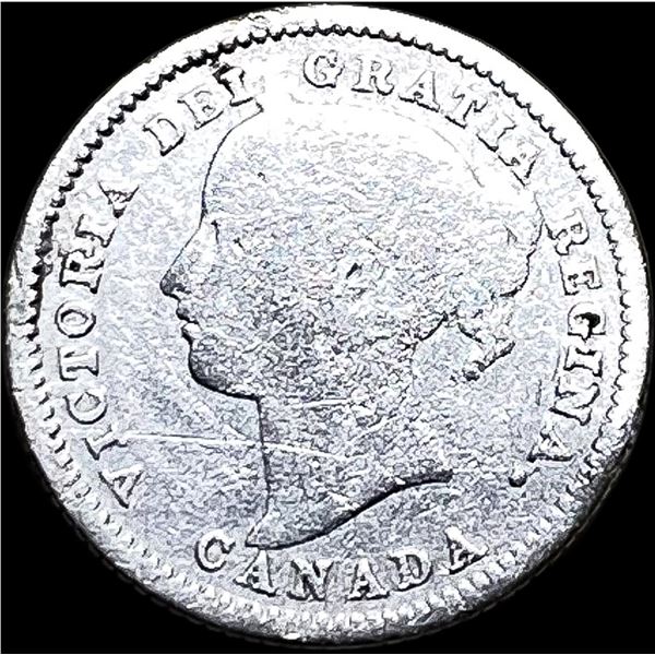 1881 Canada Silver 10 Cents NICELY CIRCULATED
