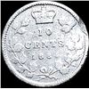 Image 2 : 1881 Canada Silver 10 Cents NICELY CIRCULATED