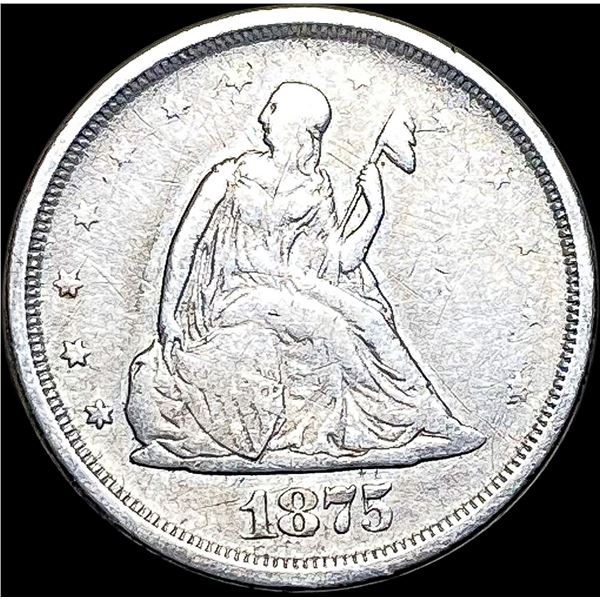 1875-S Silver Twenty Cent Piece NICELY  CIRCULATED