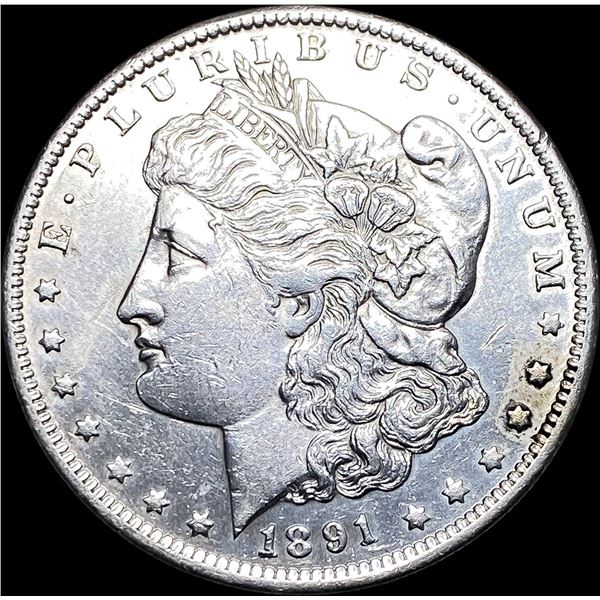 1891-S Silver Morgan Dollar CLOSELY  UNCIRCULATED